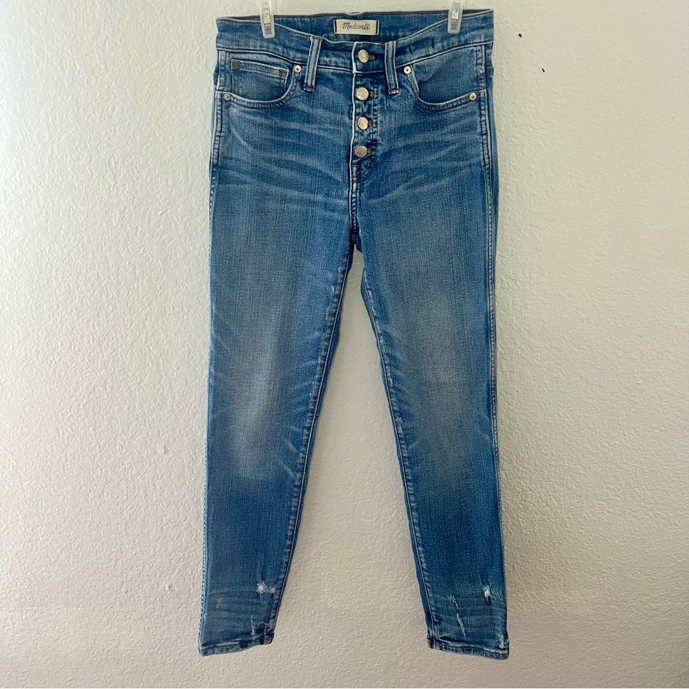 Madewell Slim Straight Button Fly Jeans Size 28
